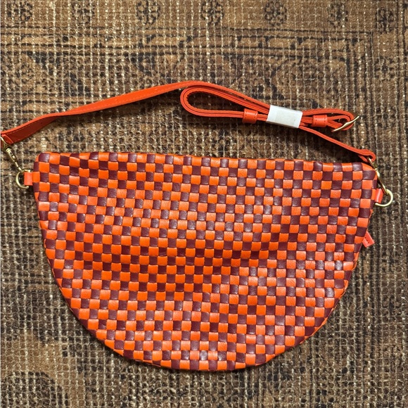 Clare V. Orange Woven Crossbody Bag - Picture 2 of 3